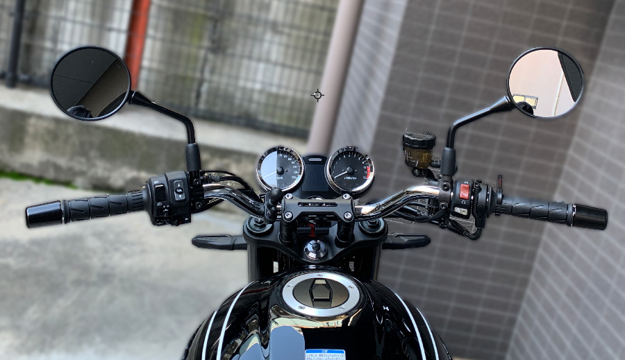 z900rs カワサキ純正 W800 CAFE用ミラー - パーツ