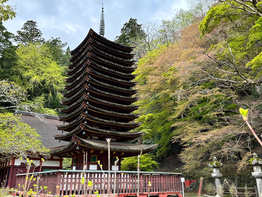 奈良県にある木造十三重塔で有名な「談山神社」