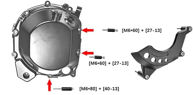 Z900RS クラッチカバー部品